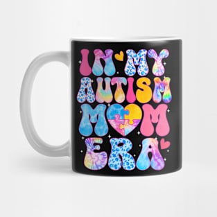 Groovy In My Autism Mom Era Autism Awareness Day Womens Mug